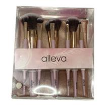 Kit 8 Pincéis Para Maquiagem Com Necessaire - Alleva Kit 8 Pincéis Para Maquiagem Com Necessaire - Alleva