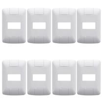 Kit 8 Placa 1 Posto Horizontal Tramontina Aria Cor Branco