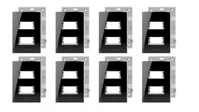 KIT 8 Placa 4x2 2 Módulo Black Piano Alumbra Inova Pro Class KIT 8 Placa 4x2 2 Módulo Black Piano Alumbra Inova Pro Class