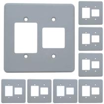 Kit 8 Placa Espelho 4x4 2+3 Postos Silentoque 8523 Pial Cz