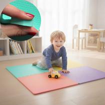 Kit 8 Placa EVA 50x50 10mm Tapete Tatame Manta Borracha Piso Emborrachado Academia Fitness Yoga Proteção Conforto Amortecimento Infantil Térmico.