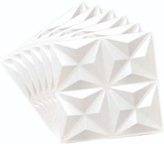 Kit 8 Placas 3d Decorativas Parede - Pvc - Mini Estrelar