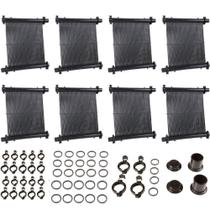 Kit 8 Placas Solar 0,50m x 3m para Piscinas até 15.000 Litros com Acessórios FLUIDRA