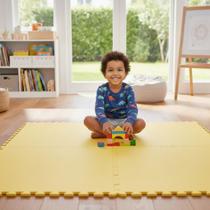 Kit 8 Placas Tatame Tapete EVA 50x50cm 10mm Linha Econômica Piso Antiderrapante para Academia Treinos Pilates Yoga Área Infantil 2m²