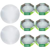 Kit 8 Plafon Taschibra Jurerê 25cm Redondo Branco E27 Bivolt Kit 8 Plafon Taschibra Jurerê 25cm Redondo Branco E27 Bivolt
