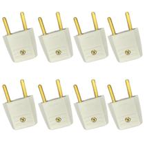 Kit 8 Plug Adaptador 2P Cinza 10A/250V Pial Legrand 51076