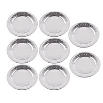 Kit 8 Porta Copos Mesa Descanso Aço Inox Bartender 11cm Kit 8 Porta Copos Mesa Descanso Aço Inox Bartender 11cm