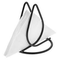 Kit 8 Porta Guardanapos de Papel Pretos Decorativo Para Bancada Manu Suporte Kit 8 Porta Guardanapos de Papel Pretos Decorativo Para Bancada Manu Suporte