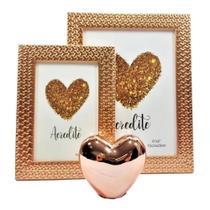 Kit 8 Porta Retrato 10x15 Moldura Dourado/Prateado De Mesa Luxe Decoração Kit 8 Porta Retrato 10x15 Moldura Dourado/Prateado De Mesa Luxe Decoração