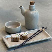 Kit 8 Porta Shoyu Molheira Nozoki Porcelana Creme Pinta 60ml Kit 8 Porta Shoyu Molheira Nozoki Porcelana Creme Pinta 60ml