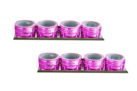 Kit 8 Porta Temperos Condimento Magnetico Colorido Inox Imã