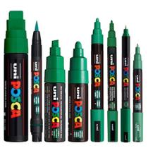 KIT 8 Posca Verde Completo PC-1M.1MR.3M.5M.7M.8K.17K.PCF-350 KIT 8 Posca Verde Completo PC-1M.1MR.3M.5M.7M.8K.17K.PCF-350