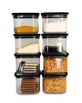 Kit 8 Pote Hermético Acrílico Organizador Geladeira Freezer