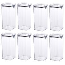 Kit 8 Pote Hermético Para Alimentos Multiuso C/ Travas 1,5L Kit 8 Pote Hermético Para Alimentos Multiuso C/ Travas 1,5L