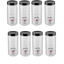 Kit 8 Pote Organizador de Alimentos Multiuso 950 ml 22x8 Cm Kit 8 Pote Organizador de Alimentos Multiuso 950 ml 22x8 Cm