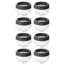Kit 8 Potes Gire e Trave Organizadores Empilháveis com Rosca 155ml Plasútil para Temperos objetos Kit 8 Potes Gire e Trave Organizadores Empilháveis com Rosca 155ml Plasútil para Temperos objetos