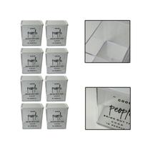 Kit 8 Potes Herméticos Organizadores Alimentos Sabão 615ml