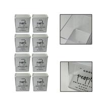 Kit 8 Potes Herméticos Organizadores Alimentos Sabão 615Ml