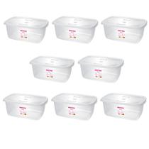 Kit 8 Potes P/Alimentos Organizador 3,2L Transparente-SANREMO