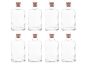 Kit 8 Potes Porta Temperos Mantimentos Tampa Cortica 190ml