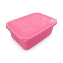 Kit 8 Potes Retangular Plástico Tampa Organizador Alimentos Cozinha Geladeira Marmita 500Ml 1L 1800M Kit 8 Potes Retangular Plástico Tampa Organizador Alimentos Cozinha Geladeira Marmita 500Ml 1L 1800M