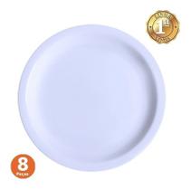 Kit 8 Prato Rasos Porcelana Linha Profissional Iguaçu Germer Kit 8 Prato Rasos Porcelana Linha Profissional Iguaçu Germer