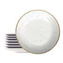 Kit 8 Pratos De Sobremesa Porcelana 21Cm Tramontina Rustico