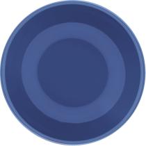 Kit 8 Pratos Fundos Unni Blue Oxford Cerâmica 20,5cm