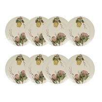 Kit 8 Pratos Melamina Leve Resistente Refeição Hotel Almoço Kit 8 Pratos Melamina Leve Resistente Refeição Hotel Almoço