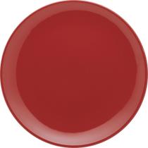 Kit 8 Pratos Rasos Unni Red Oxford Cerâmica 26Cm