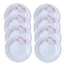 Kit 8 Pratos Sobremesa Lanche Eterna Porcelana Schmidt Kit 8 Pratos Sobremesa Lanche Eterna Porcelana Schmidt