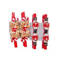 Kit 8 Prendedores Natal Decorados Resina e Madeira Natal Presilha 5cm - Magizi Kit 8 Prendedores Natal Decorados Resina e Madeira Natal Presilha 5cm - Magizi