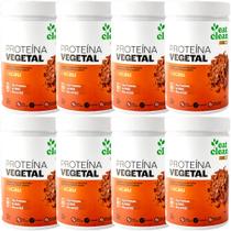 Kit 8 Proteína Vegetal Cacau Eat Clean 600g - Proteína Vegana