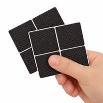 Kit 8 Protetor Adesivo EVA Anti Impacto Amortecedor Ruído 4x4cm Portas Gavetas Quadros Vasos Vidro