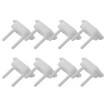 Kit 8 Protetor De Tomada Elétrica Padrão Branco Anti Choque Kit 8 Protetor De Tomada Elétrica Padrão Branco Anti Choque