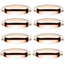Kit 8 Puxador Concha Paris Rose Gold Para Gaveta Kit 8 Puxador Concha Paris Rose Gold Para Gaveta