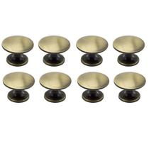 Kit 8 Puxador Ponto 24mm Antique Para Gaveta