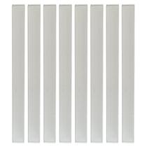 Kit 8 Puxador Slim de Plástico Branco para Móveis Balcão Cômoda Leve Resistente e de Fácil Instalação