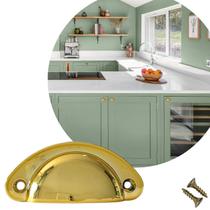 Kit 8 Puxadores de Gaveta Concha Colonial, Premium, Alta Qualidade