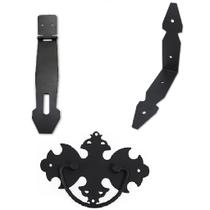 Kit 8 Puxadores Medalhão c/ Alça + 8 Cantoneiras