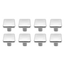 Kit 8 Puxadores Quadrados M4 Zamac Furo Único Para Gaveta Armários Móveis Com Fixação Por Parafuso Conjunto Multiuso Kit 8 Puxadores Quadrados M4 Zamac Furo Único Para Gaveta Armários Móveis Com Fixação Por Parafuso Conjunto Multiuso