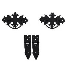 Kit 8 Puxadores Rustico Medalhão + 16 Dobradiças rústicas