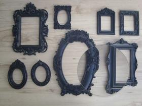 Kit 8 Quadros Molduras Resina Vintage Parede Provençal D224