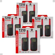 Kit 8 Rádios Comunicador Motorola Talkabout T210BR Até 32km Original