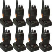 Kit 8 Rádios Comunicador Walktalk Bf-777s Com Fone