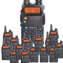 Kit 8 Rádios Comunicadores Ht Dual Band Uhf Vhf Uv-5R - Baofeng