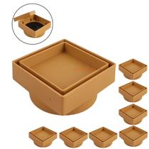 Kit 8 Ralo Oculto Invisível Quadrado 10x10cm Plástico Com Tela Para Banheiro - AMZ Kit 8 Ralo Oculto Invisível Quadrado 10x10cm Plástico Com Tela Para Banheiro - AMZ