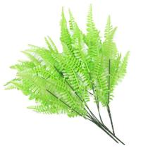 Kit 8 Ramos Decoração Arranjo Samambaia Planta Artificial Plástico Verde 5 Galhos Cada 43cm Kit 8 Ramos Decoração Arranjo Samambaia Planta Artificial Plástico Verde 5 Galhos Cada 43cm