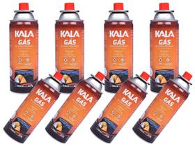 Kit 8 Refil de Gás Butano p/ Maçarico 227gr - Kala