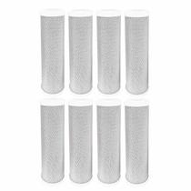 Kit 8 Refil Elemento Filtrante Carbon Block 5 Micras